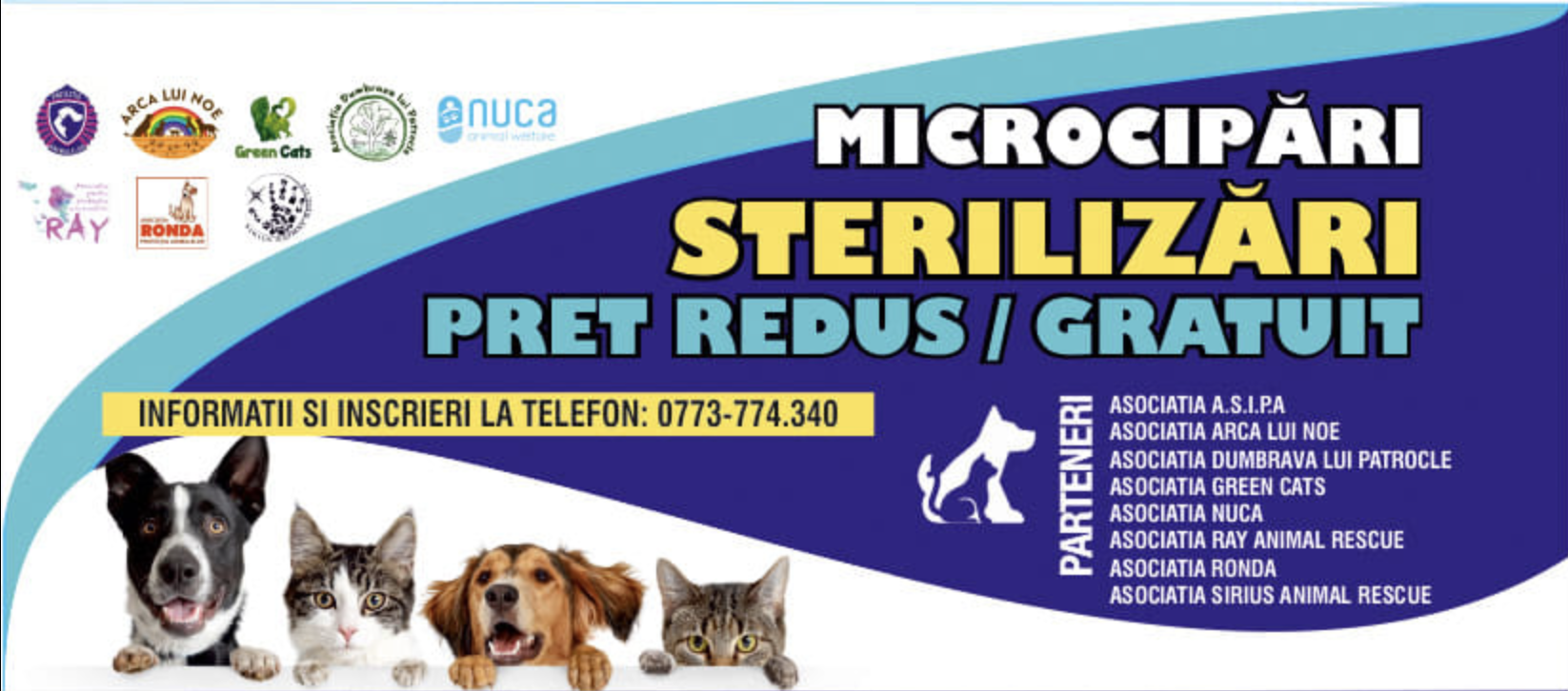 Campanii comune de sterilizare în județul Cluj