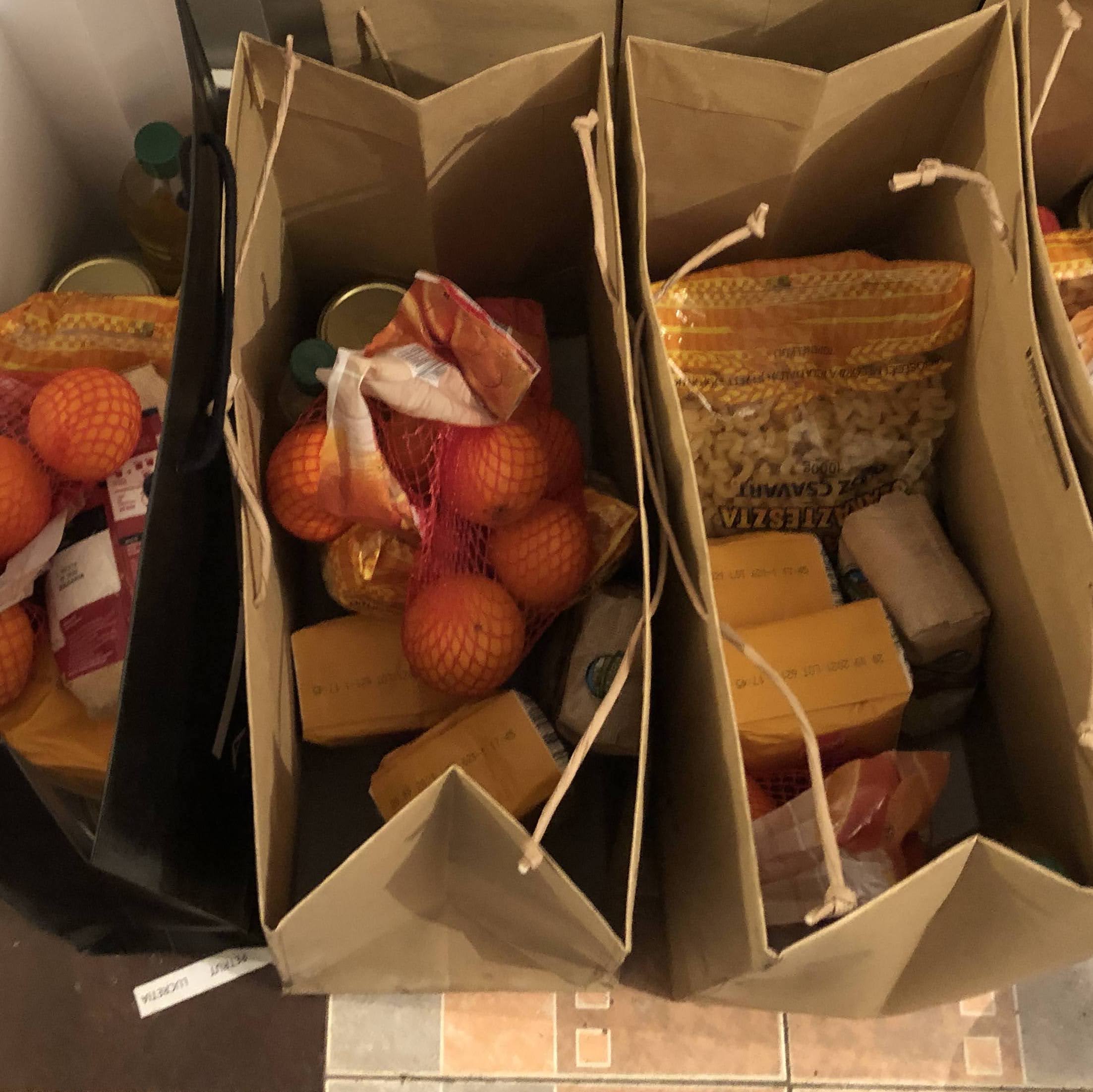 Groceries and essential supplies for the family-type centre