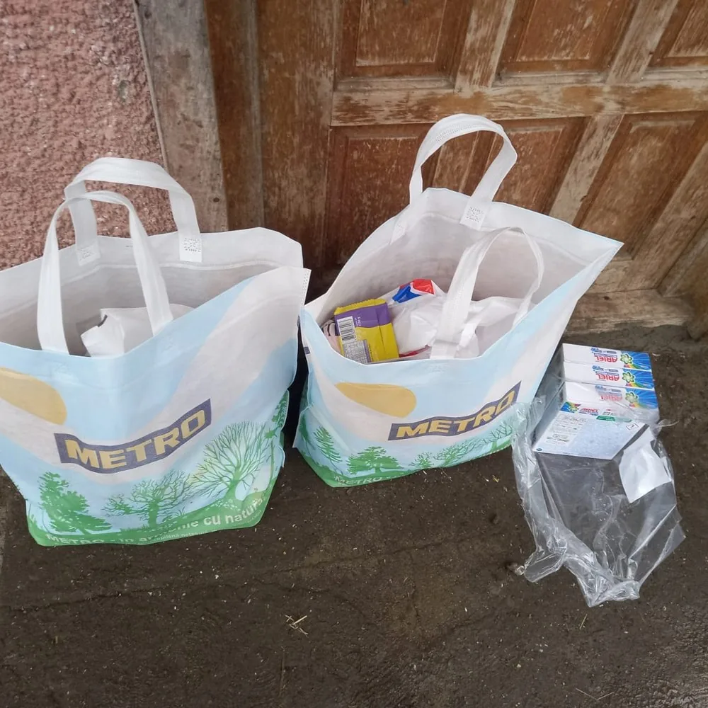 Pachet cu alimente și produse de bază pentru centrul de tip familial